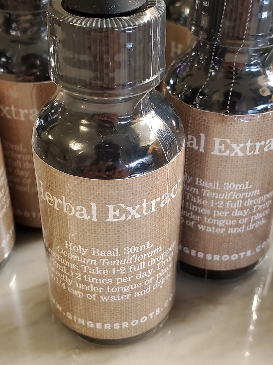 Holy Basil Extract, 30ml Ginger's Roots