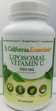 Load image into Gallery viewer, Vitamin C Ascorbic Acid, Liposomal, 1100mg, 90 Vegetarian Capsules