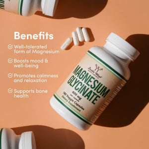 Magnesium Glycinate 400mg, 180 capsules