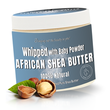 Load image into Gallery viewer, Whipped African Ivory Shea Butter, Baby Powder - 12oz