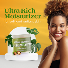 Load image into Gallery viewer, Whipped African Ivory Shea Butter, Lemongrass - 12oz