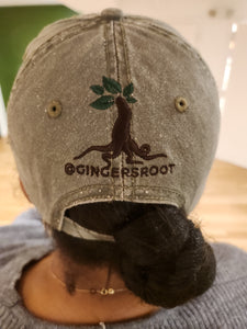 "Get Rooted" Embroidered Washed Cap