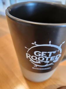 "Get Rooted" Tea Mug with Wooden Lid, 16oz