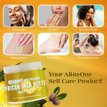 Load image into Gallery viewer, Whipped African Ivory Shea Butter, Pineapple - 12oz