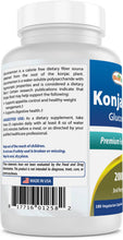 Load image into Gallery viewer, Best Naturals Konjac Root Glucomannan 2000 mg 180 VCaps