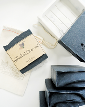 Load image into Gallery viewer, Activated Charcoal Soap Bar w/Patchouli Essential Oil