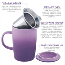 Load image into Gallery viewer, 16 oz Tea Infuser Mug Gradient Series