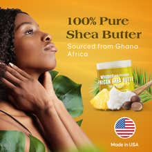 Load image into Gallery viewer, Whipped African Ivory Shea Butter, Pineapple - 12oz