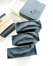 Load image into Gallery viewer, Activated Charcoal Soap Bar w/Patchouli Essential Oil