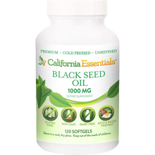 Load image into Gallery viewer, Black Seed Oil - 1000mg Premium Cold Pressed, 120 softgels