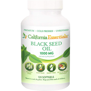 Black Seed Oil - 1000mg Premium Cold Pressed, 120 softgels