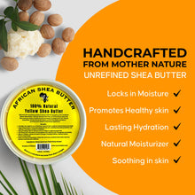 Load image into Gallery viewer, 100% African Shea Butter, Ivory/White Solid - 16oz