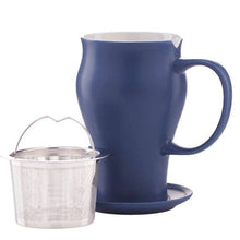 Load image into Gallery viewer, Satin Tea Mug with Infuser &amp; Lid