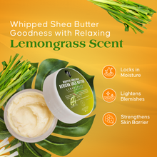 Load image into Gallery viewer, Whipped African Ivory Shea Butter, Lemongrass - 12oz