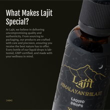 Load image into Gallery viewer, Lajit Himalayan Shilajit Liquid Drops, 1oz