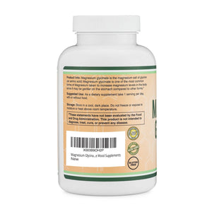 Magnesium Glycinate 400mg, 180 capsules