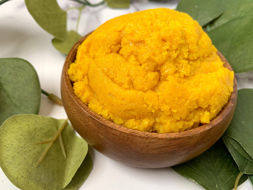 Turmeric and Manuka Honey Brightening Body Scrub, 4oz