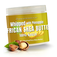 Load image into Gallery viewer, Whipped African Ivory Shea Butter, Pineapple - 12oz