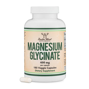 Magnesium Glycinate 400mg, 180 capsules