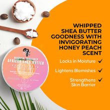 Load image into Gallery viewer, Whipped African Ivory Shea Butter, Honey Peach - 12oz