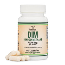 Load image into Gallery viewer, DIM (Diindolylmethane) 400mg Capsules, 60ct.