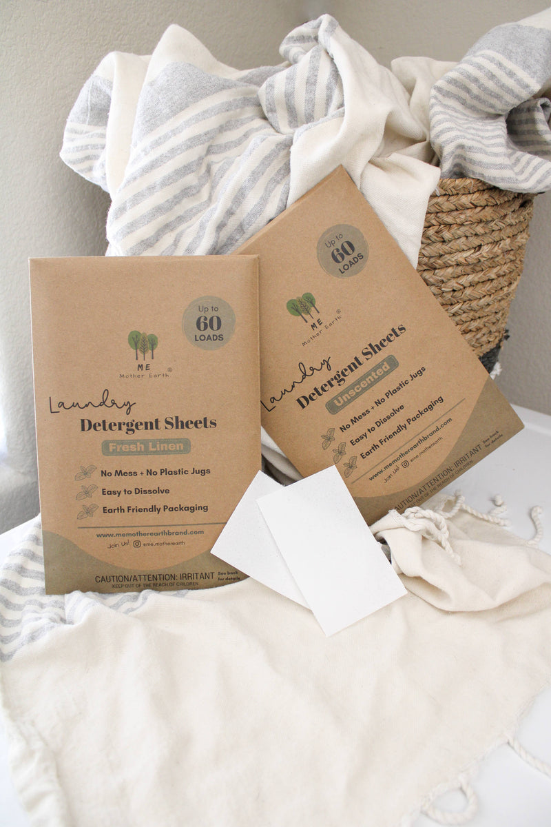 Linen Roots Sheets Laundry Detergent Sheets: 60 Loads, Fresh Linen scent – Ginger's Roots