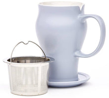 Load image into Gallery viewer, Satin Tea Mug with Infuser &amp; Lid