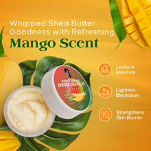 Load image into Gallery viewer, Whipped African Ivory Shea Butter, Mango - 12oz