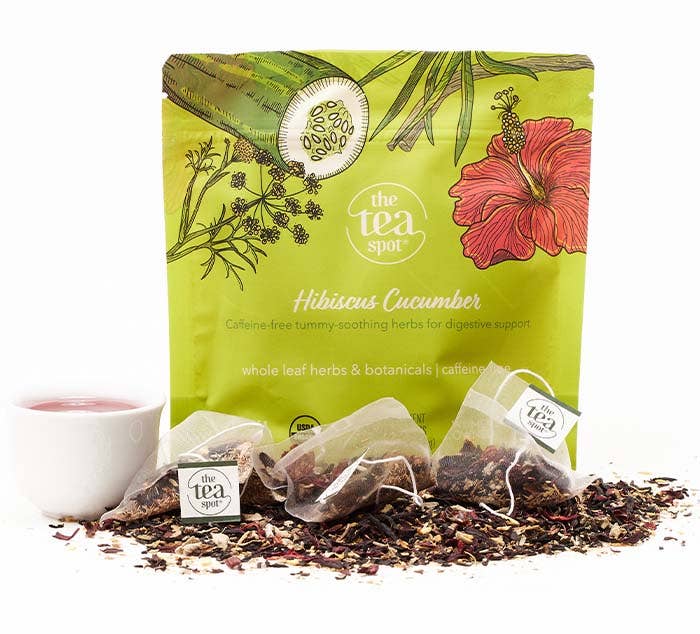Hibiscus Cucumber Herbal Tea, Organic - 15 Sachets each
