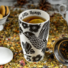 Load image into Gallery viewer, Hummingbird Ceramic Tea Mug, 16oz