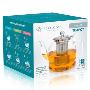 Glass Teapot With Removable Infuser, 27 oz