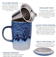 Load image into Gallery viewer, 16 oz Cloud Tea Infuser Mug