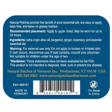 Load image into Gallery viewer, Natural Herbal Patches, Bergamot Calming Stress Relief Formula, 10 patches