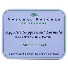 Load image into Gallery viewer, Natural Herbal Patches of Vermont, Sweet Fennel Appetite Suppressant Formula, 10 patches