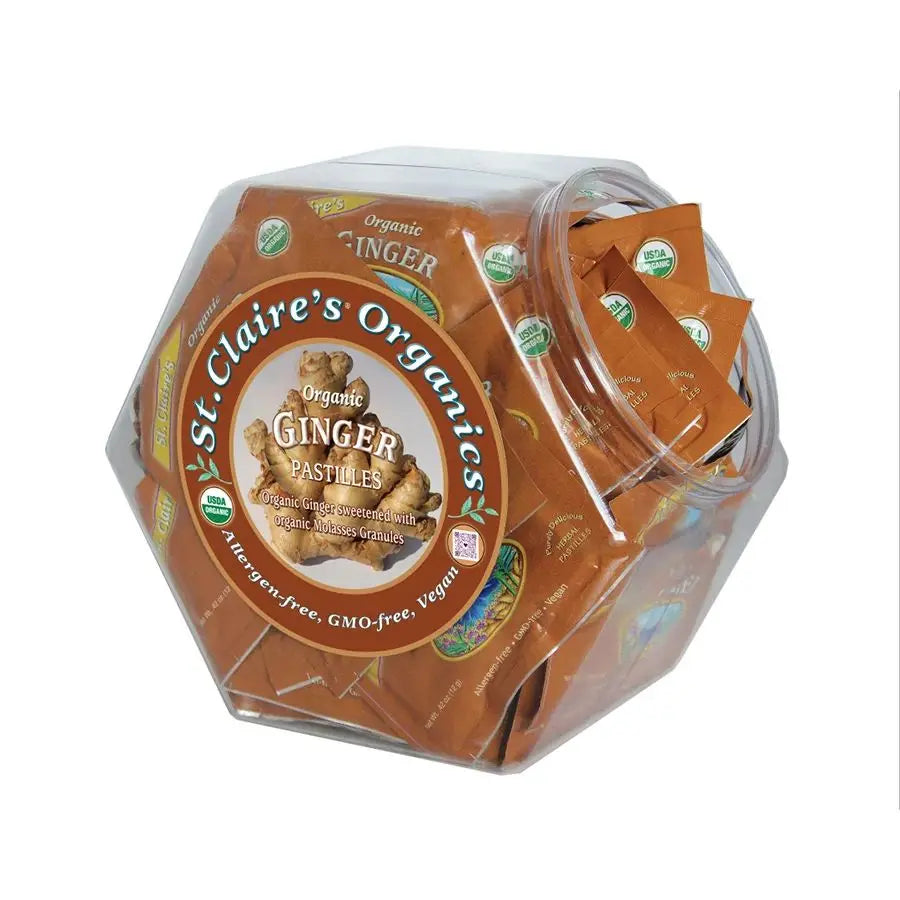 St. Claire's Organics Ginger Pastilles, 1 pouch