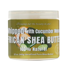 Load image into Gallery viewer, Whipped African Ivory Shea Butter, Cucumber Melon - 12oz