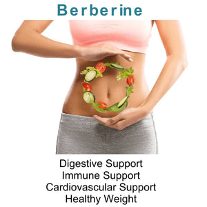 Berberine 1200mg capsules, 60 ct.