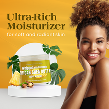 Load image into Gallery viewer, Whipped African Ivory Shea Butter, Pineapple - 12oz
