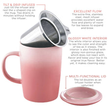 Load image into Gallery viewer, 16 oz Tea Infuser Mug Gradient Series
