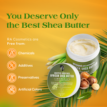 Load image into Gallery viewer, Whipped African Ivory Shea Butter, Lemongrass - 12oz