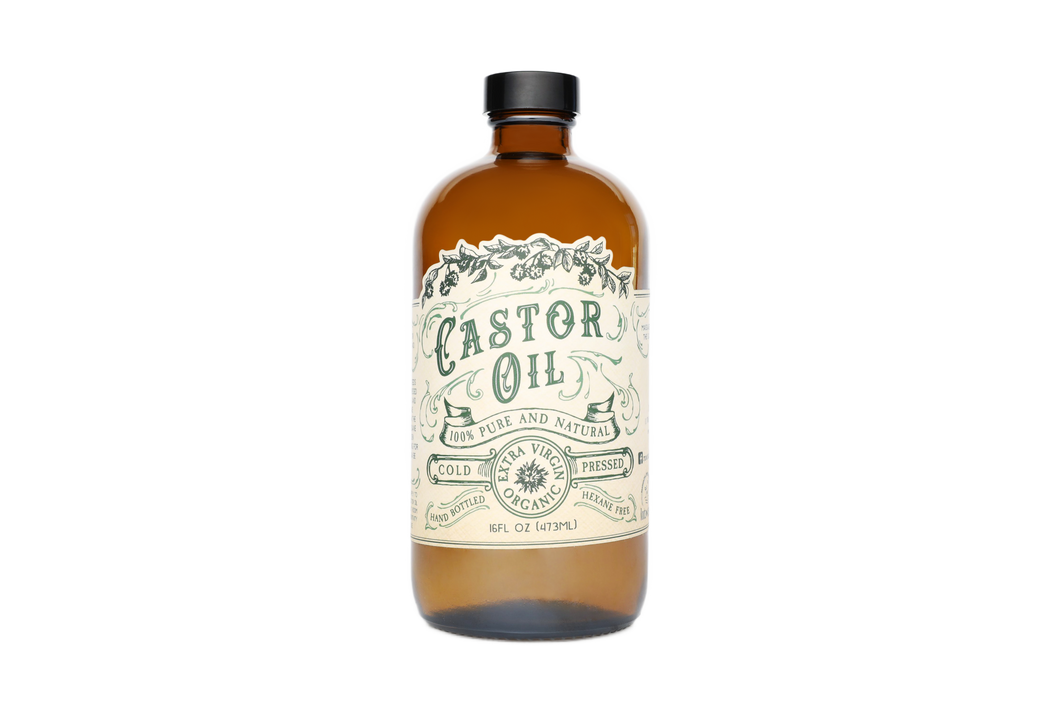 Organic Cold Pressed Castor Oil Hexane Free, 16oz