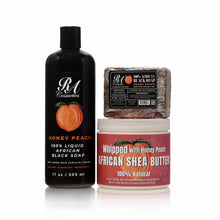 Load image into Gallery viewer, Whipped African Ivory Shea Butter, Honey Peach - 12oz