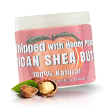 Load image into Gallery viewer, Whipped African Ivory Shea Butter, Honey Peach - 12oz