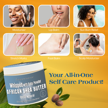 Load image into Gallery viewer, Whipped African Ivory Shea Butter, Baby Powder - 12oz