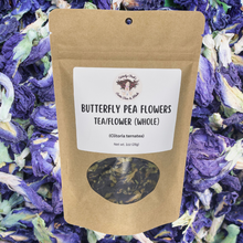 Load image into Gallery viewer, Butterfly Pea Flower Loose Leaf Herbal Blue Colored Tea
