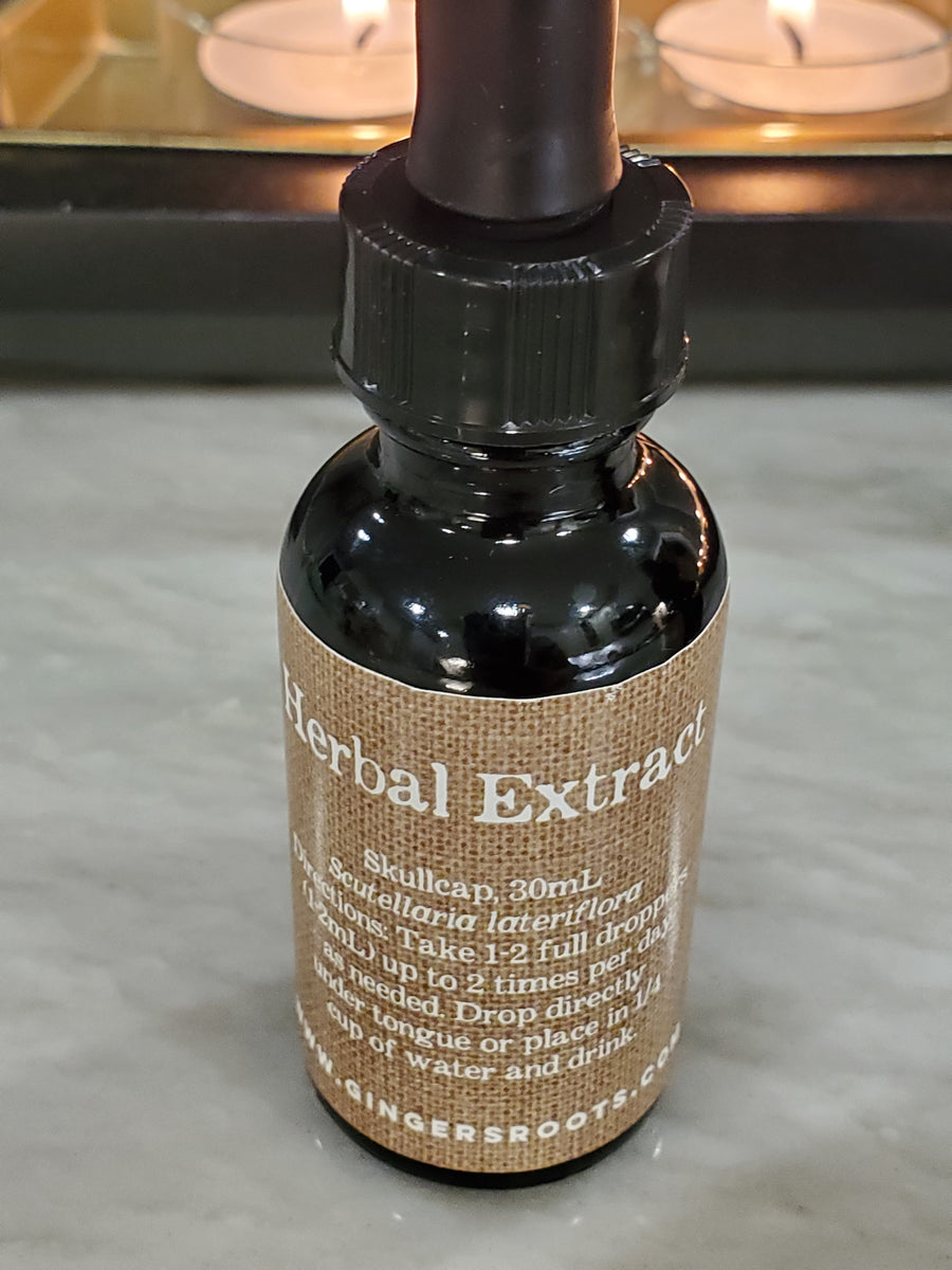 Skullcap Liquid Extract, 30ml Ginger's Roots